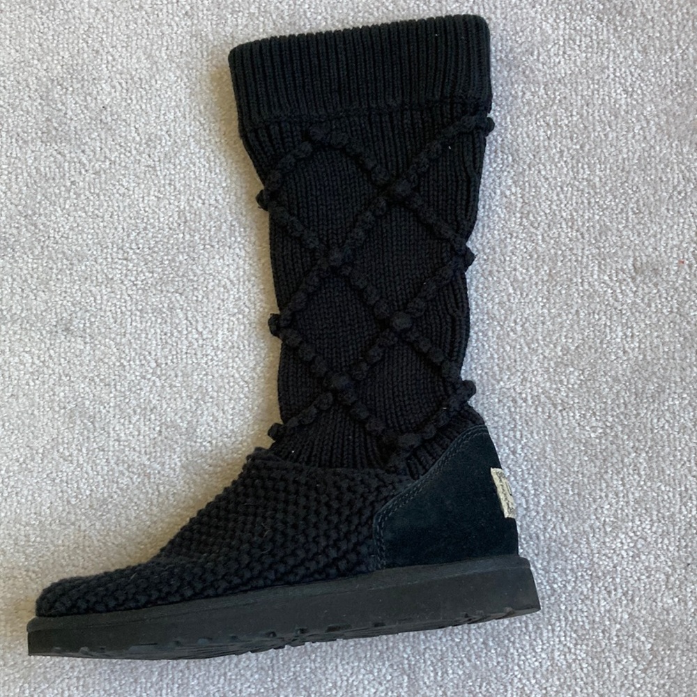 Ugg Black Knit Boots